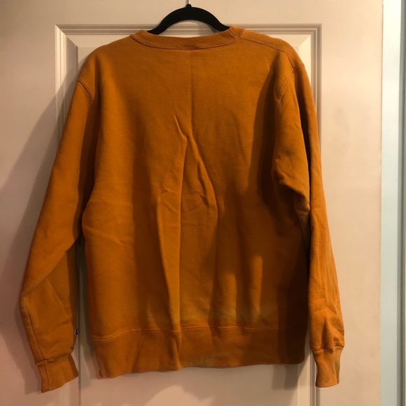 Vintage Champion Sweatshirt, Distressed Orange, Champion Crewneck Sweatshirt - Picture 4 of 5